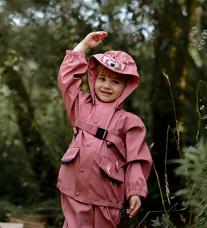 Mikk-Line Regenkleidung m. Träger - PU - Tier - Ash Rose