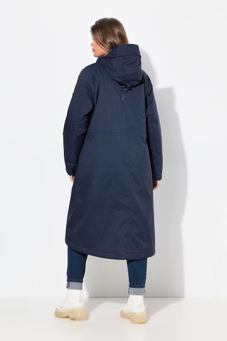 Funktionsmantel, Kapuze, 2-Wege-Zipper, Doppeltaschen