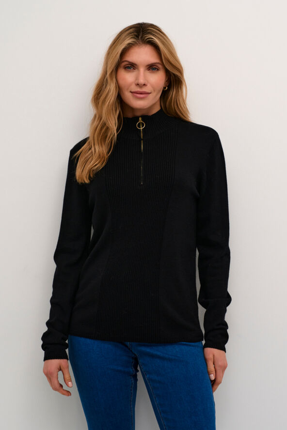 Cream CRDela High Neck Pullover Pitch black