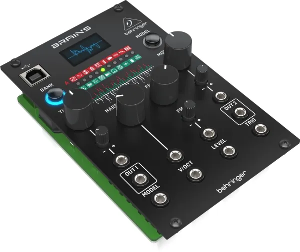 Behringer BRAINS, Digital synthesizer, 16 Bit, Sort, OLED, DC, 12 V