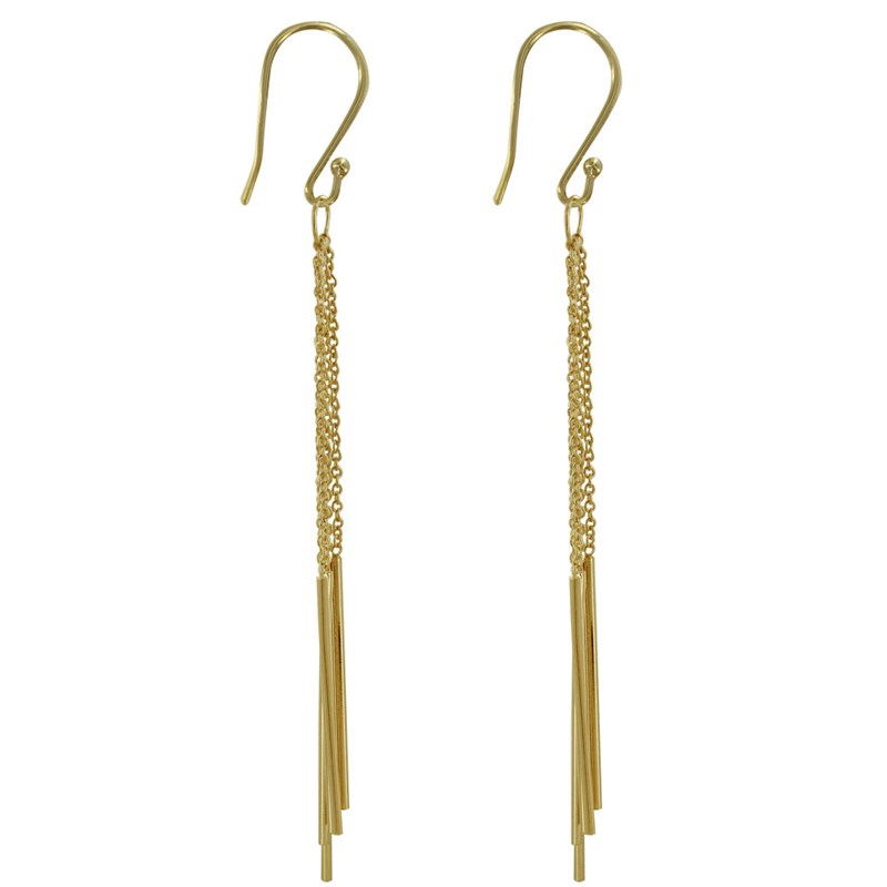 Boucles d'Oreilles Plaqué Or Carillon