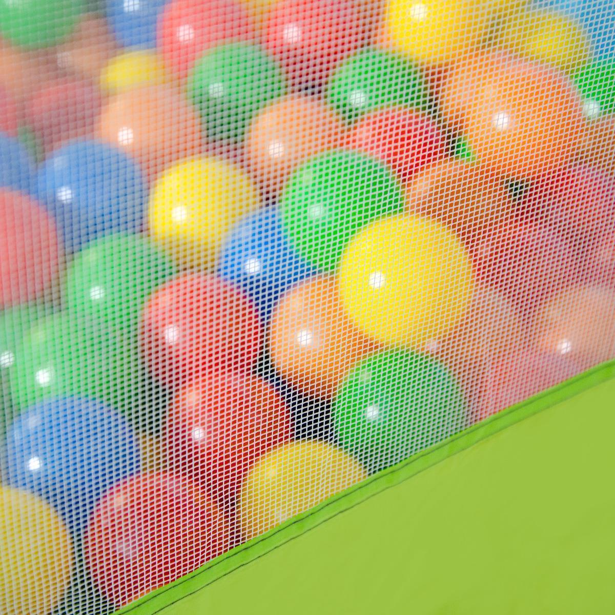 Spielset Kinderspielzelt inkl. 200 bunte Bällebadbälle | Spielzelt Spielhaus für Jungen und Mädchen