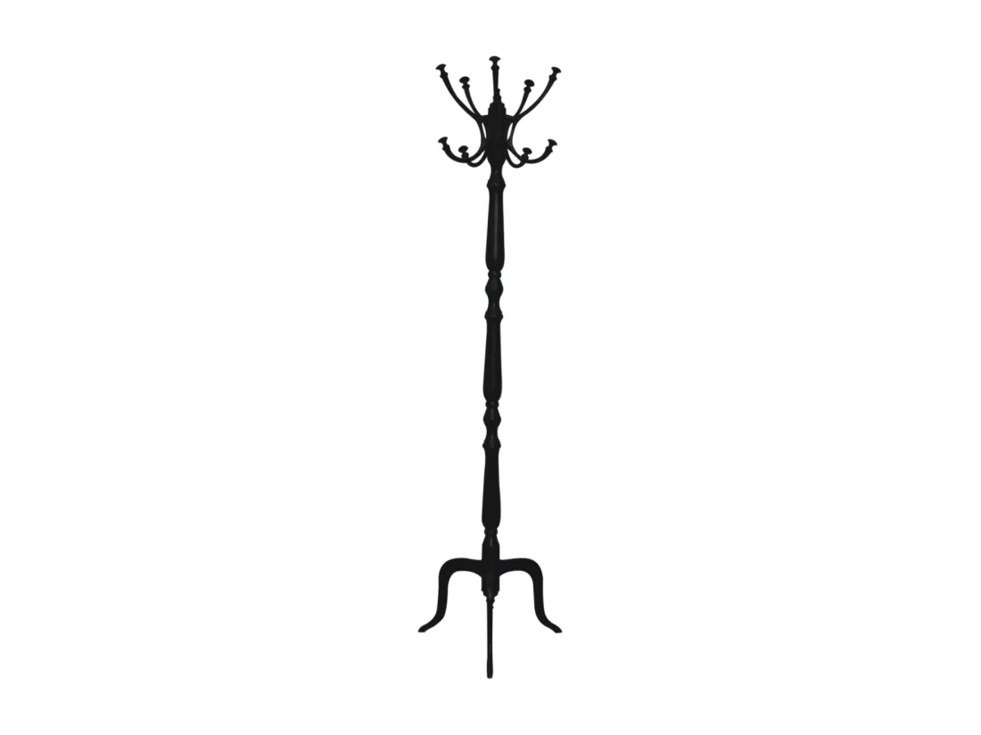 Porte-manteau noir.