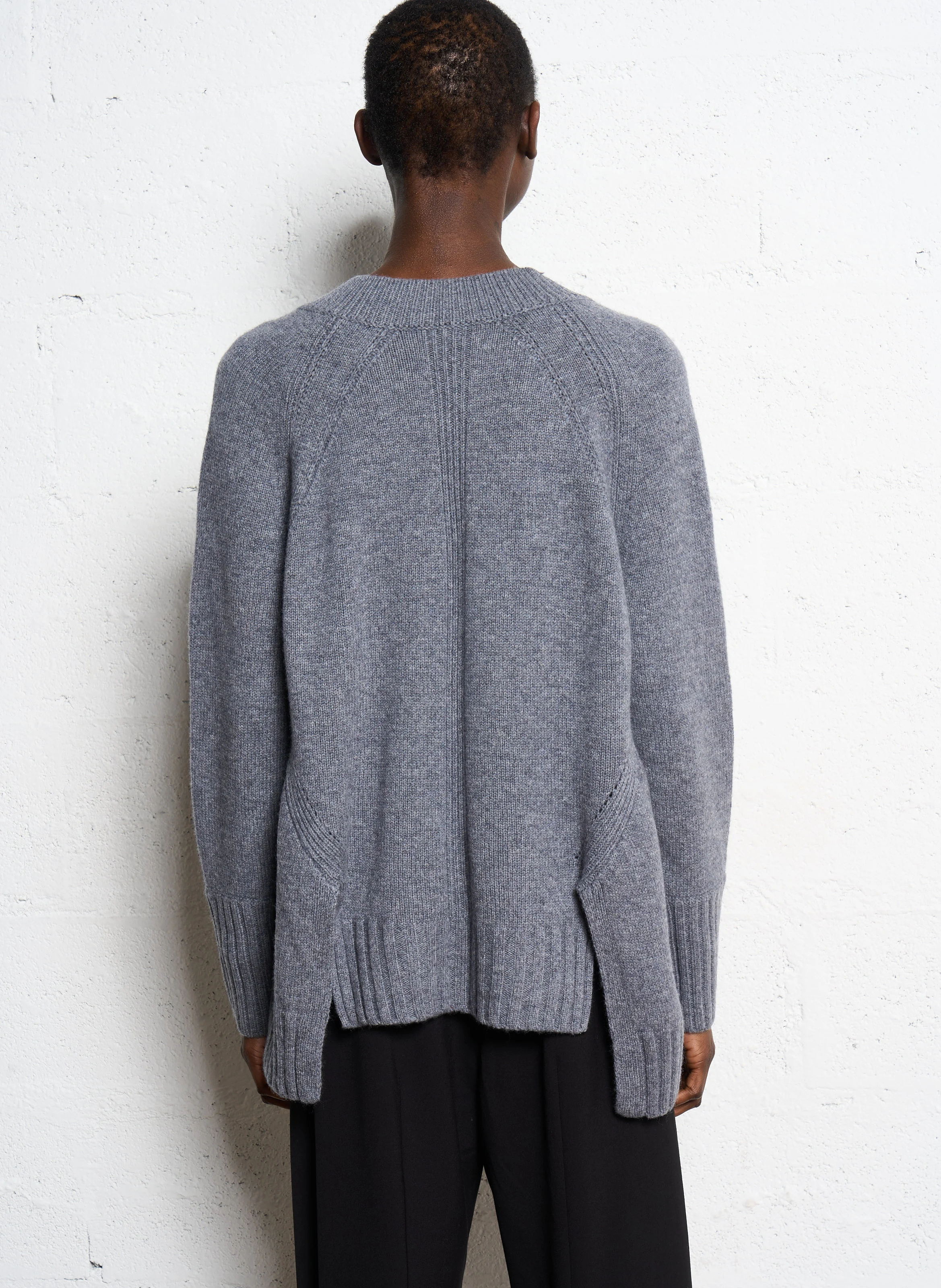 ARRY - Pull col V en laine | Noir
