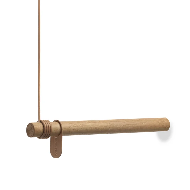 Lind DNA - Wall Swing Wandgarderobe 50 cm, Eiche natur / Leder natur