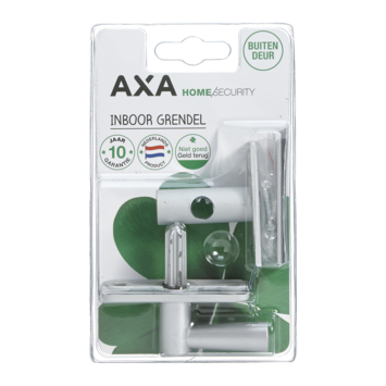 AXA inboorgrendel doornmaat 25mm alu incl sluitplaat