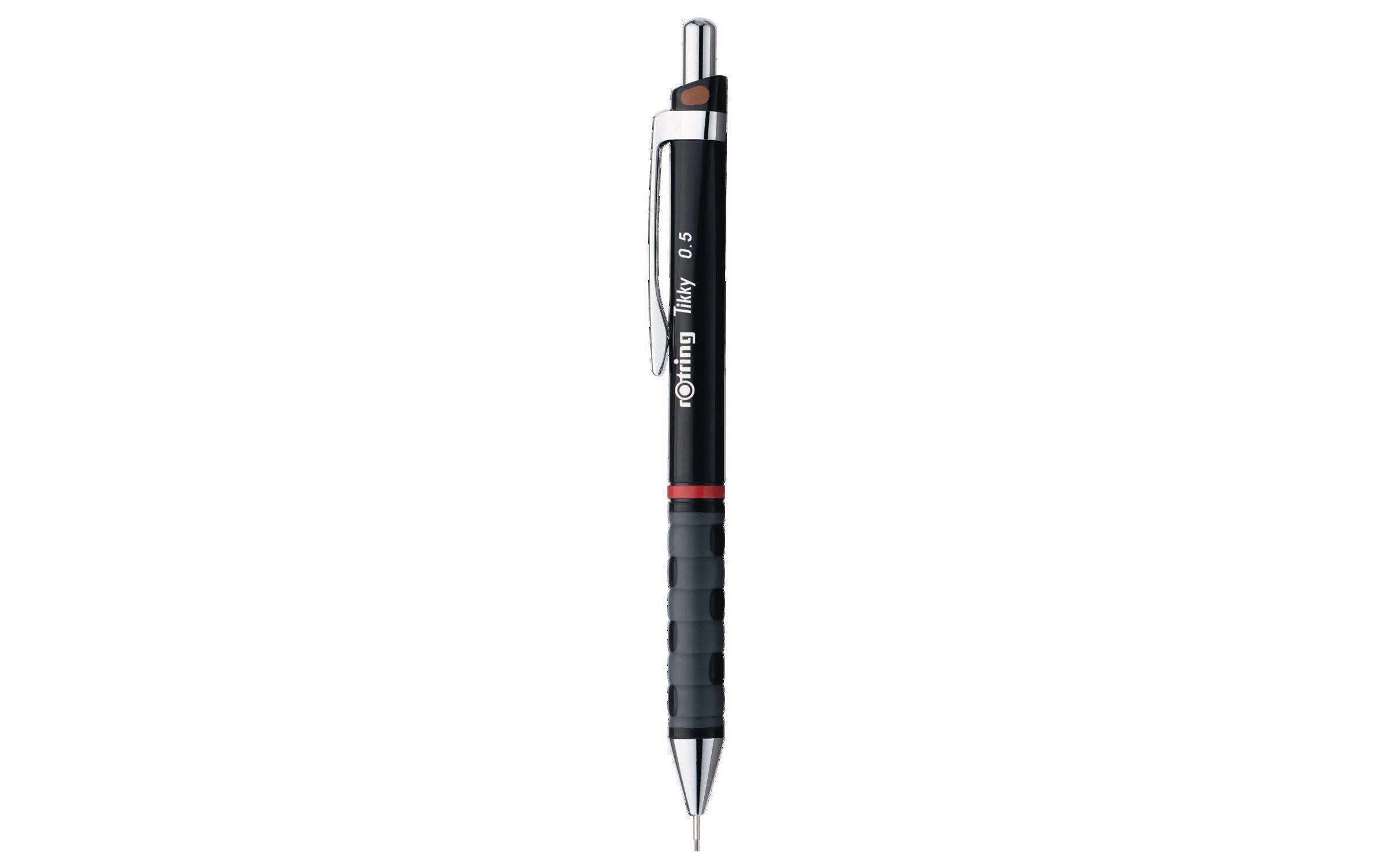 Minenbleistift Tikky HB, 0.5 mm, Schwarz mattDruckbleistift mit gummiertem Softtouch-Griff für Schule und Büro