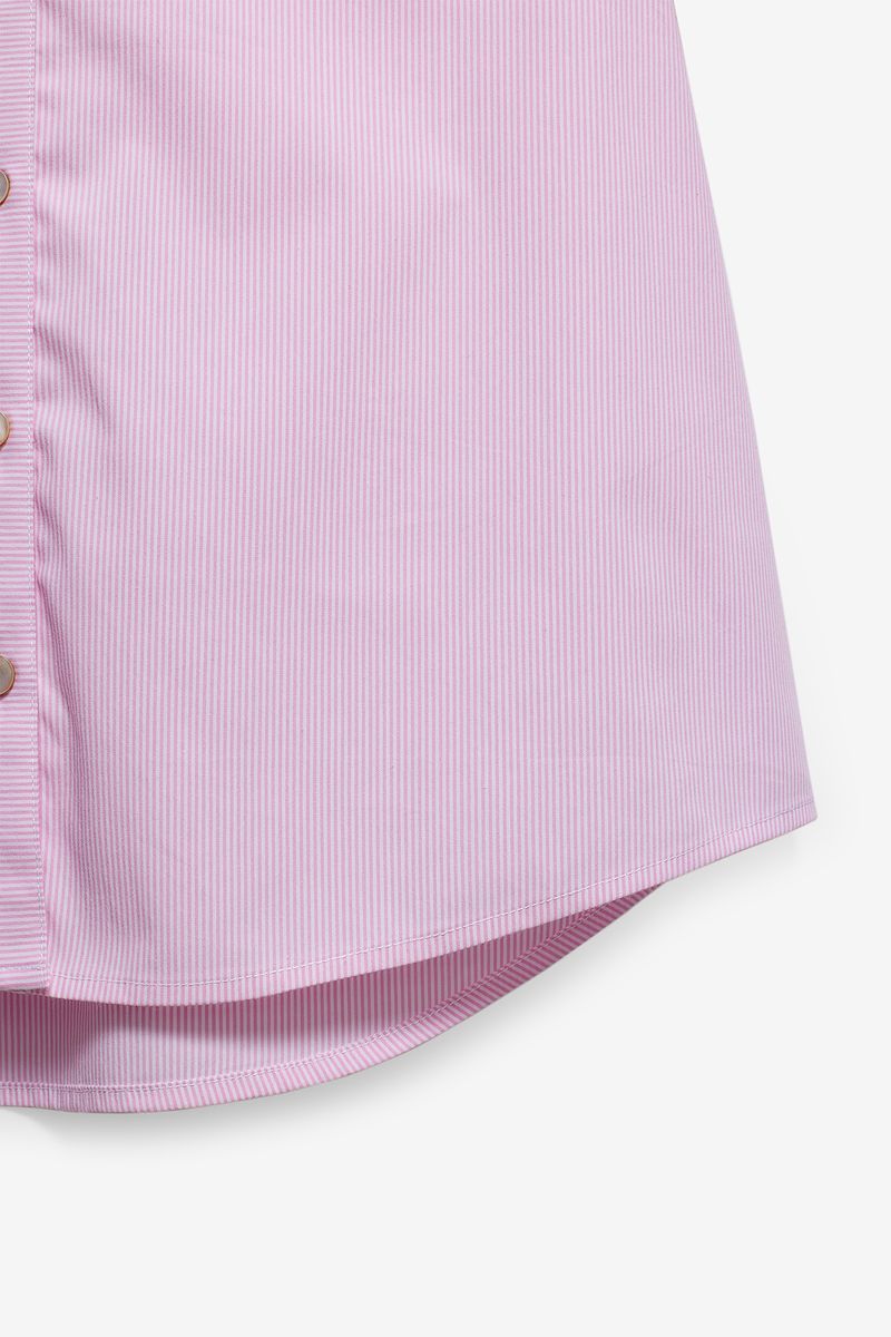CAMISA MANGA CURTA COM RISCAS