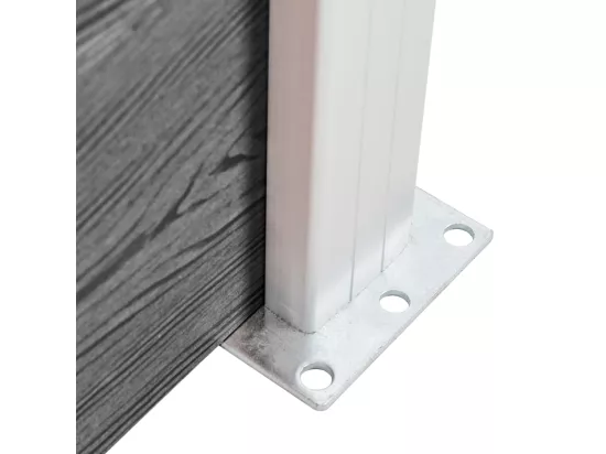 Cl?ture de jardin WPC 699x106 cm Gris