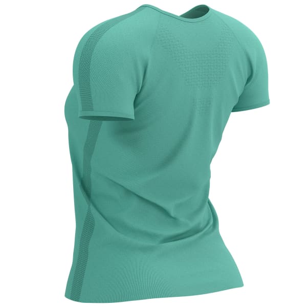 T-shirt running COMPRESSPORT TRAINING SS LOGO TSHIRT W EGGSHELL BLUE