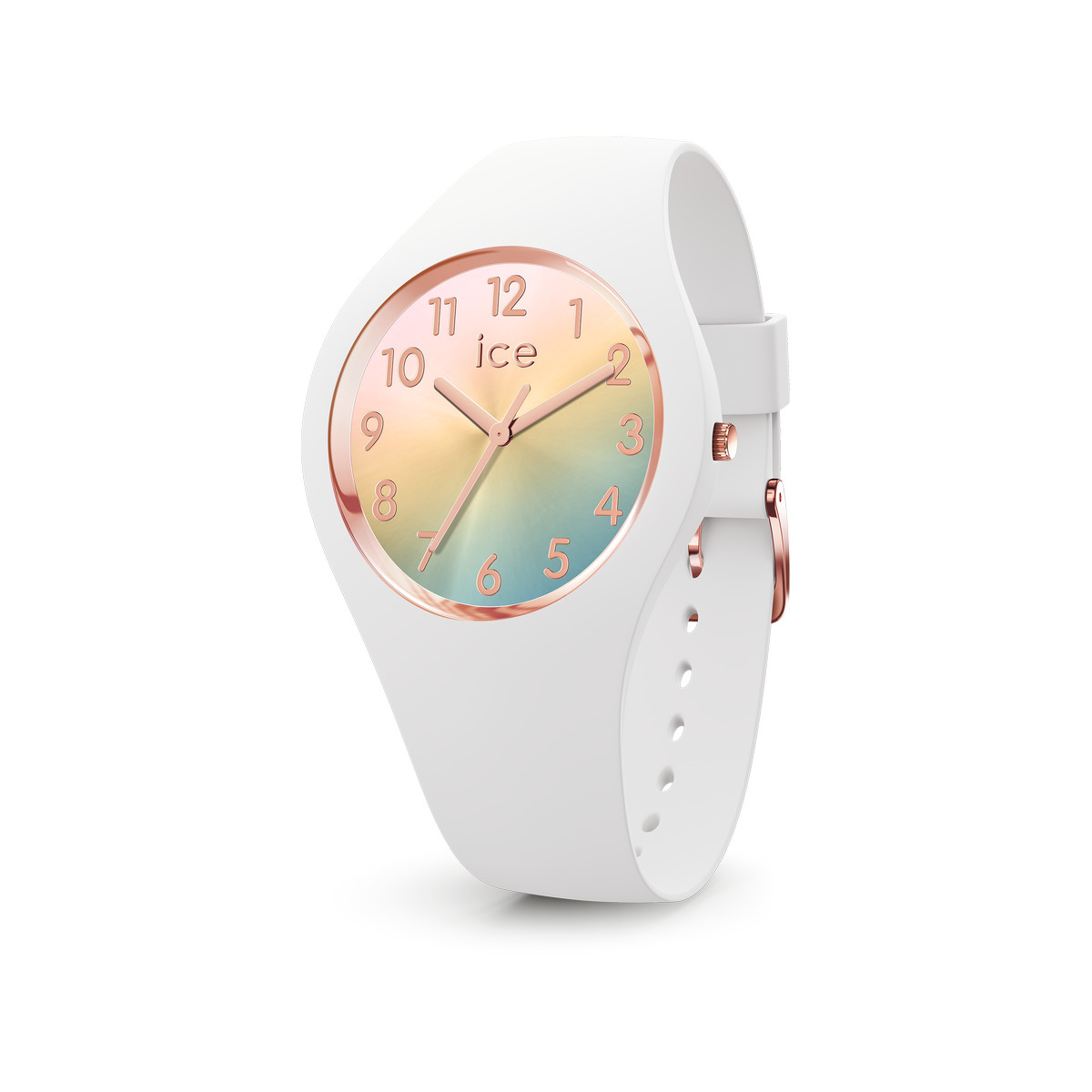 Montre ICE WATCH Ice sunset femme bracelet silicone blanc