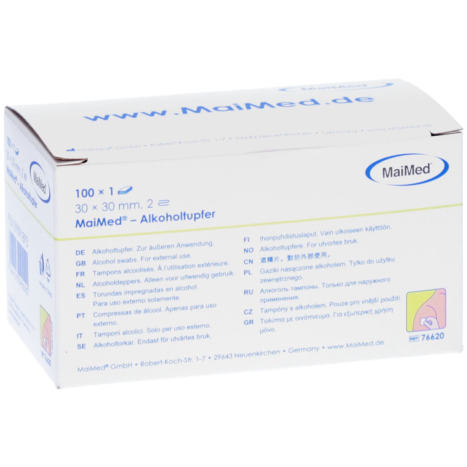 MaiMEd® Alkoholtupfer 30 x 30 mm