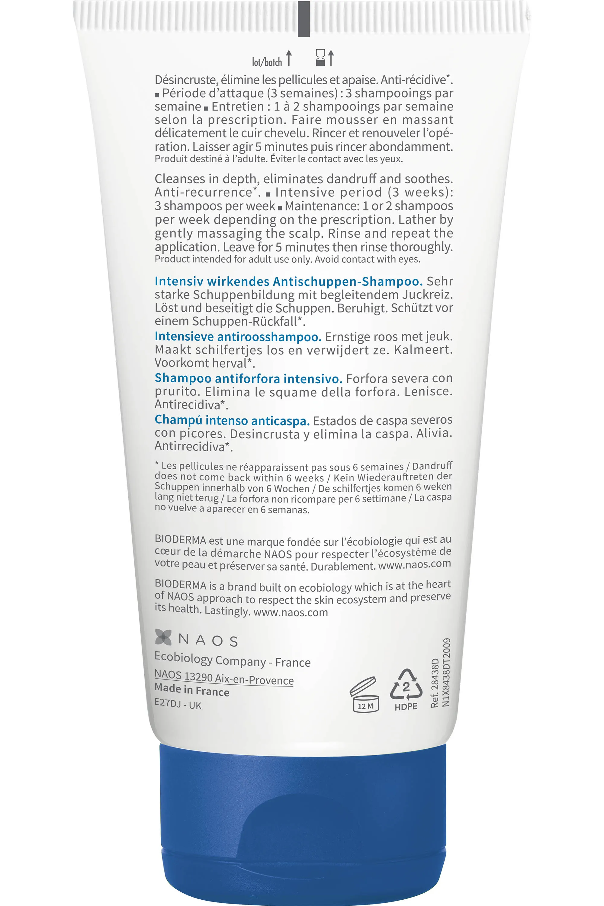 Bioderma Shampooing antipelliculaire Nodé DS+-125 ml