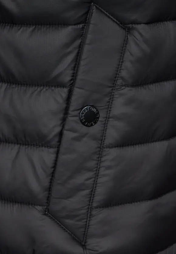Materialmix Übergangsjacke - limousine black