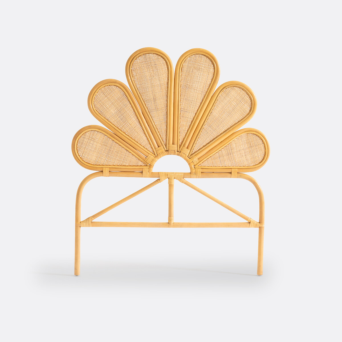 LA REDOUTE INTERIEURS<br>Cabeceira vintage em rattan, Flores