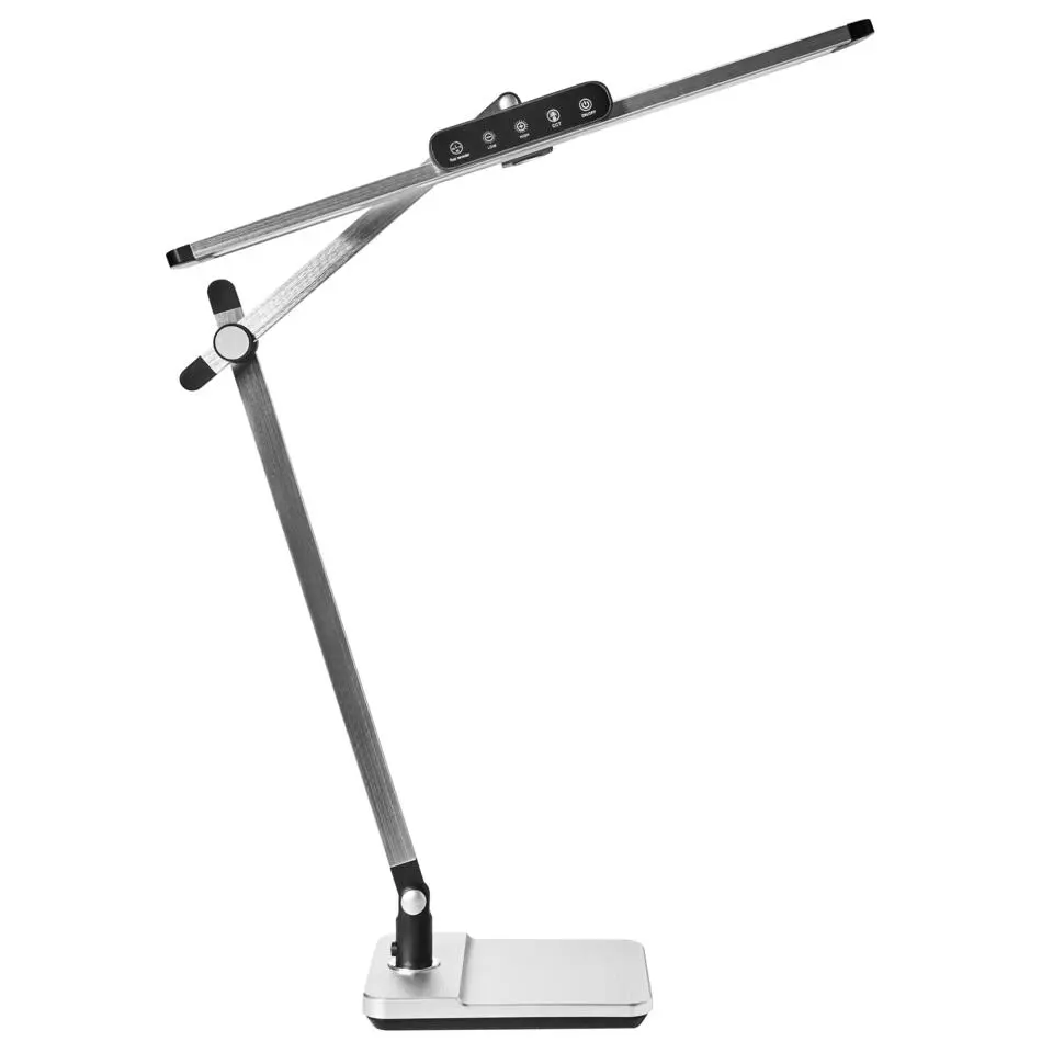 SERPENS - Bureaulamp LED - Zilver - Synthetisch materiaal