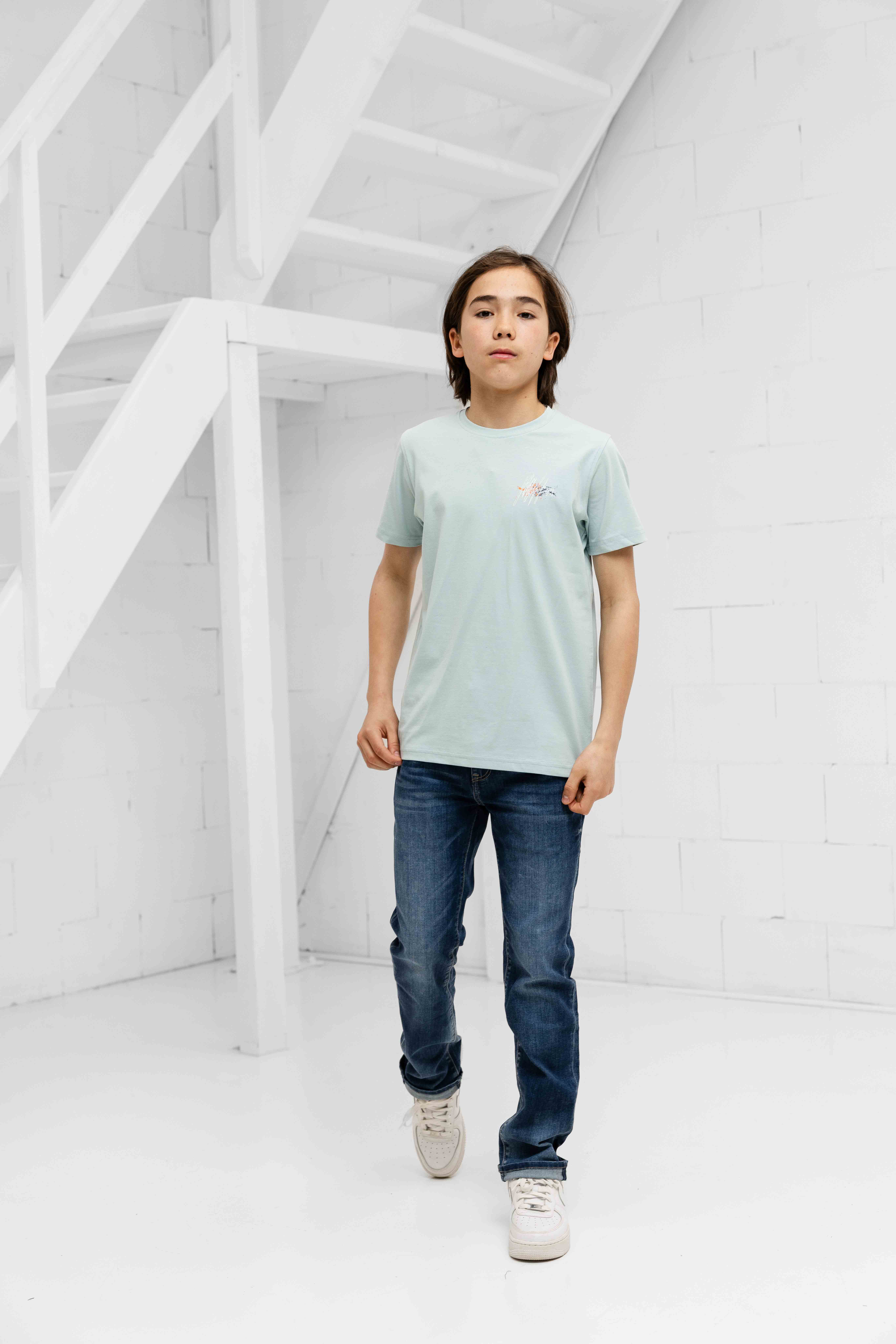 Malelions Splash T-Shirt Kids Lichtblauw