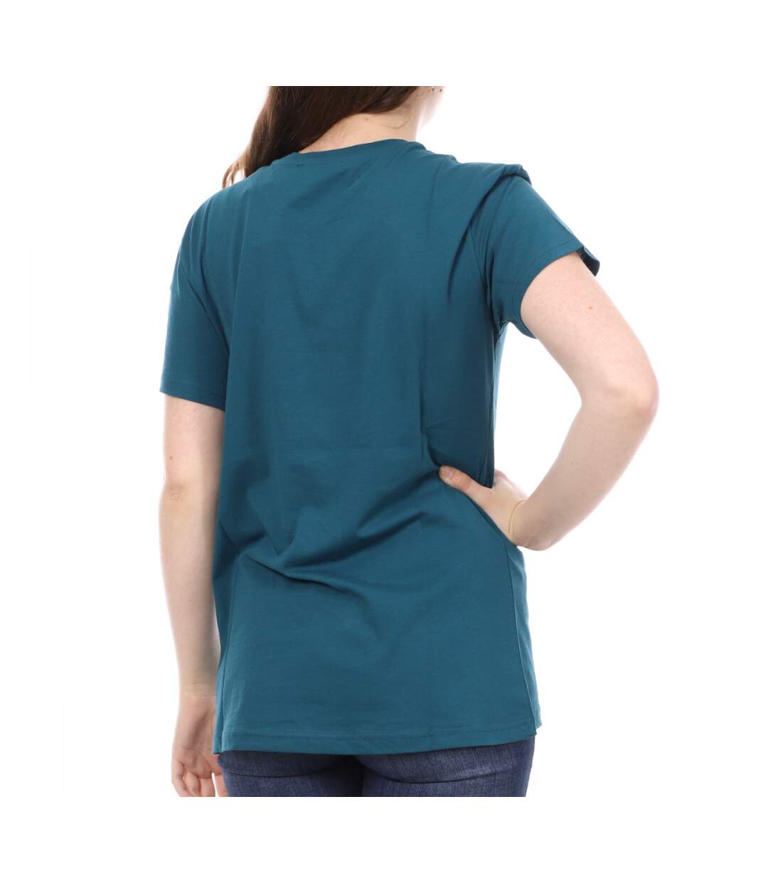 T-Shirt Bleu Canard Femme Diesel Sully
