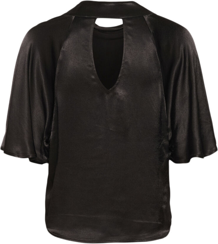 Soaked in Luxury SLMilu Katharine Blouse 3/4 STUDIO Black