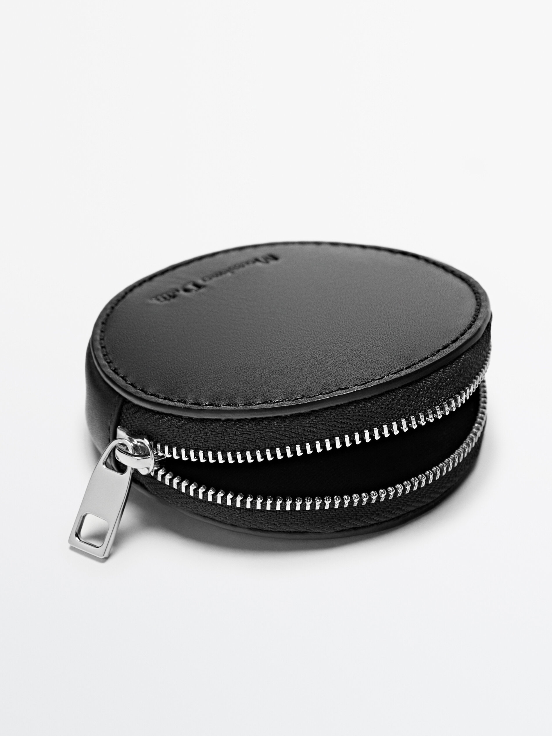 Monedero redondo piel Limited Edition - NEGRO