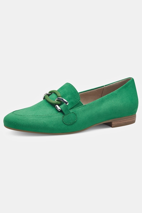 Loafer, Jana Softline, vegan, Veloursleder-Optik, Weite H