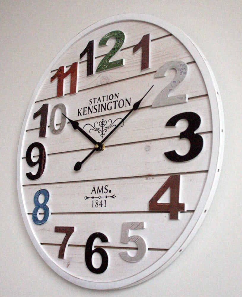 AMS 9538 Moderne wandklok, kastdiameter 50 cm