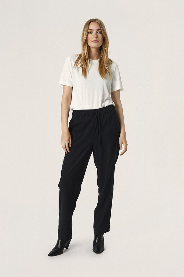 Soaked in Luxury SLShirley Tapered Pants Sort