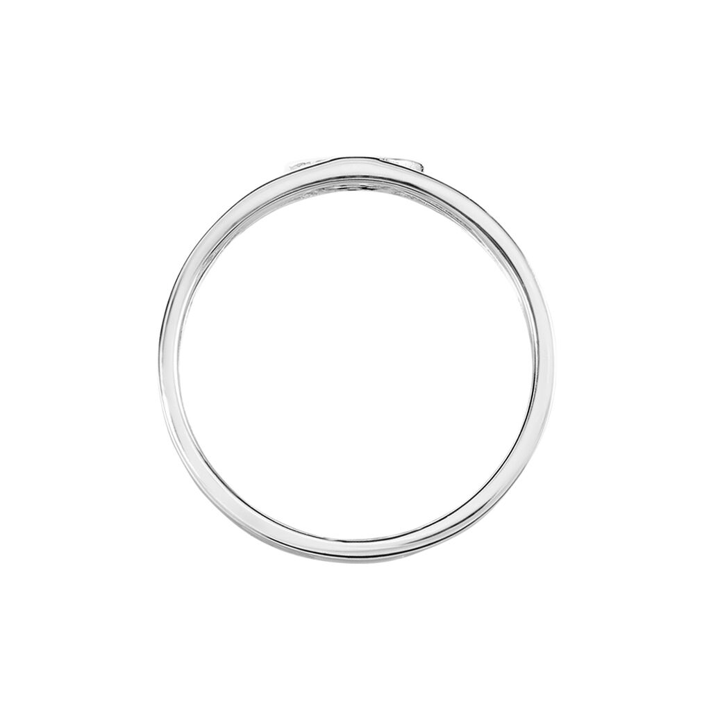 Bague Appius Argent Blanc Oxyde De Zirconium
