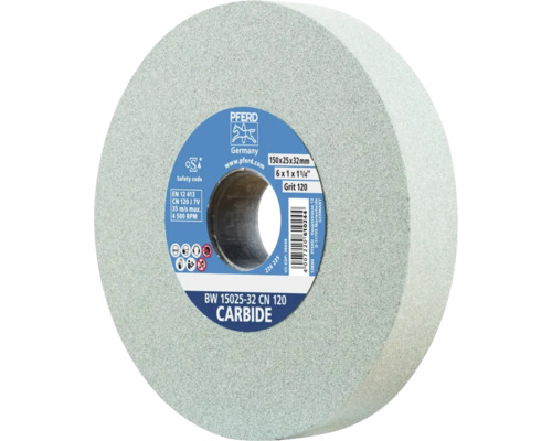 Slijpschijf PFERD Ø 150x25 mm Asgat-Ø 32 mm SiC K120