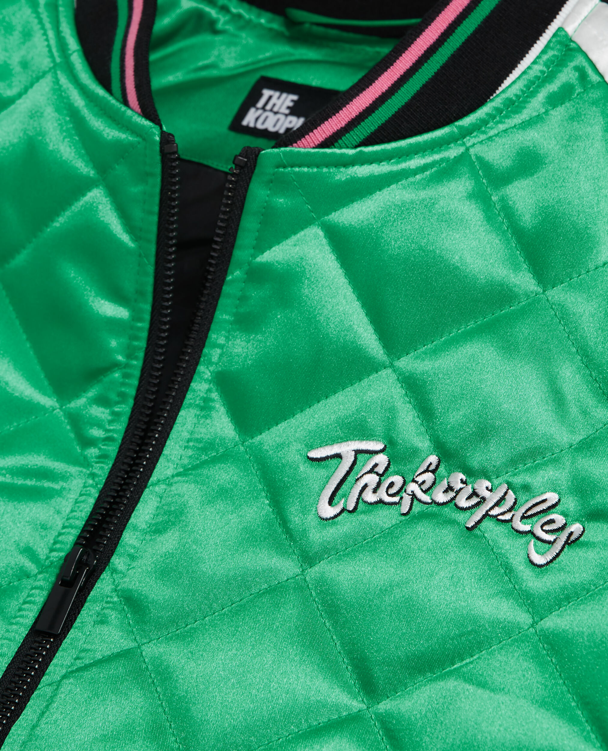 Blouson Teddy bicolore avec broderies