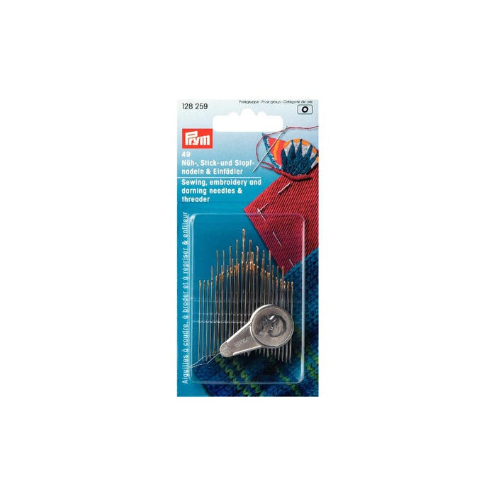 Prym-Assortiment naai-, borduur- en stopnaalden plus draaddoorsteker