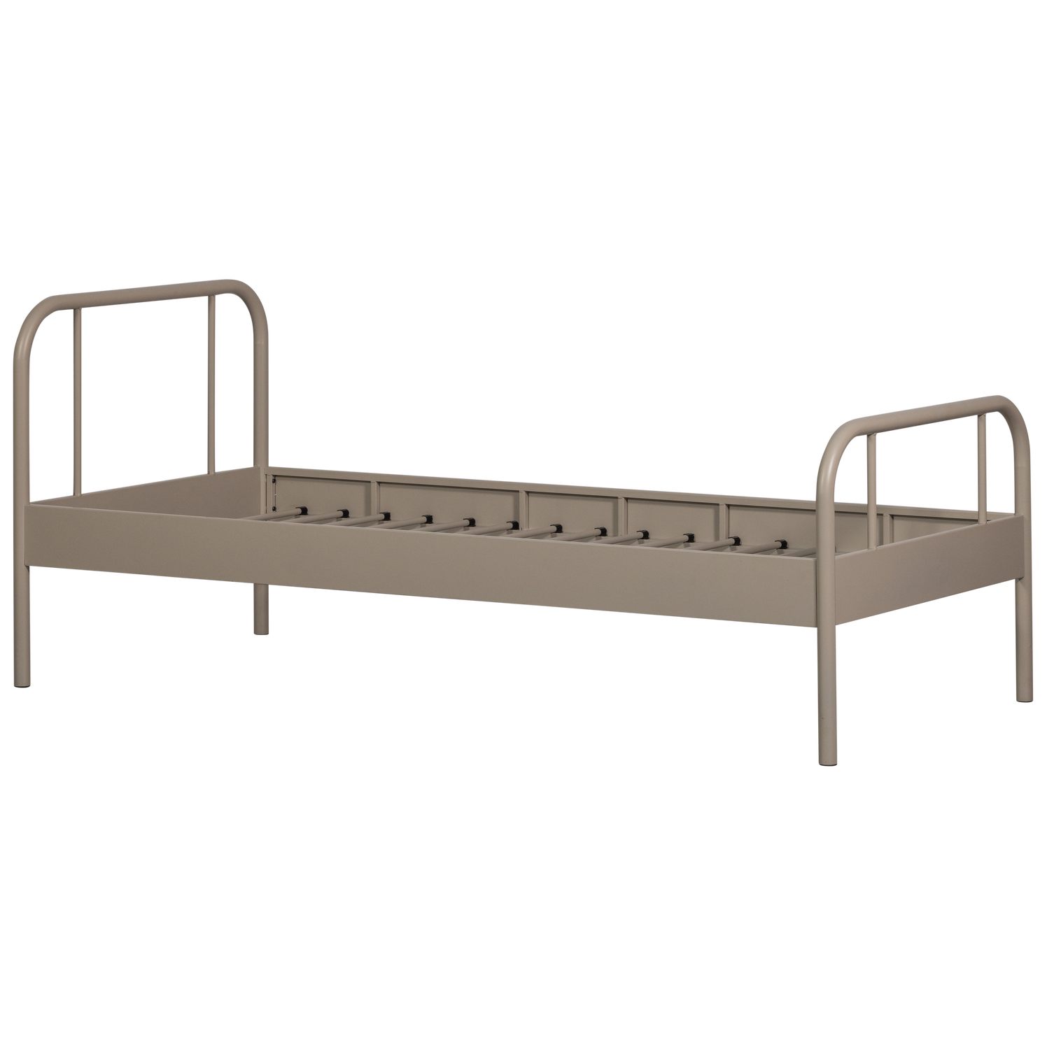 WOOOD Mata 1-Persoonsbed - Metaal - Zand - 90x208x95