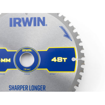 Irwin afkortzaagblad 48T voor hout / laminaat / MDF- 254 x 30 mm