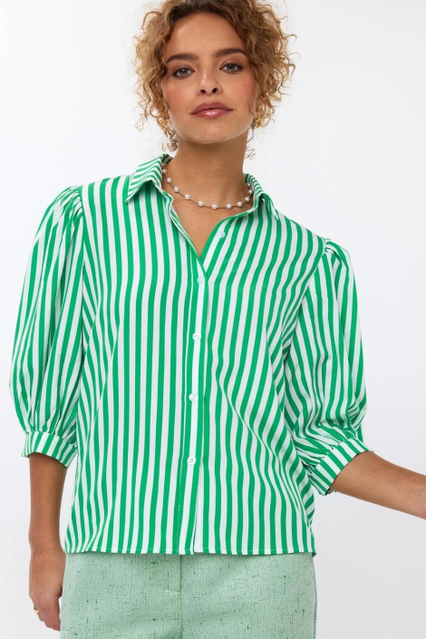 Ydence groene dames blouse