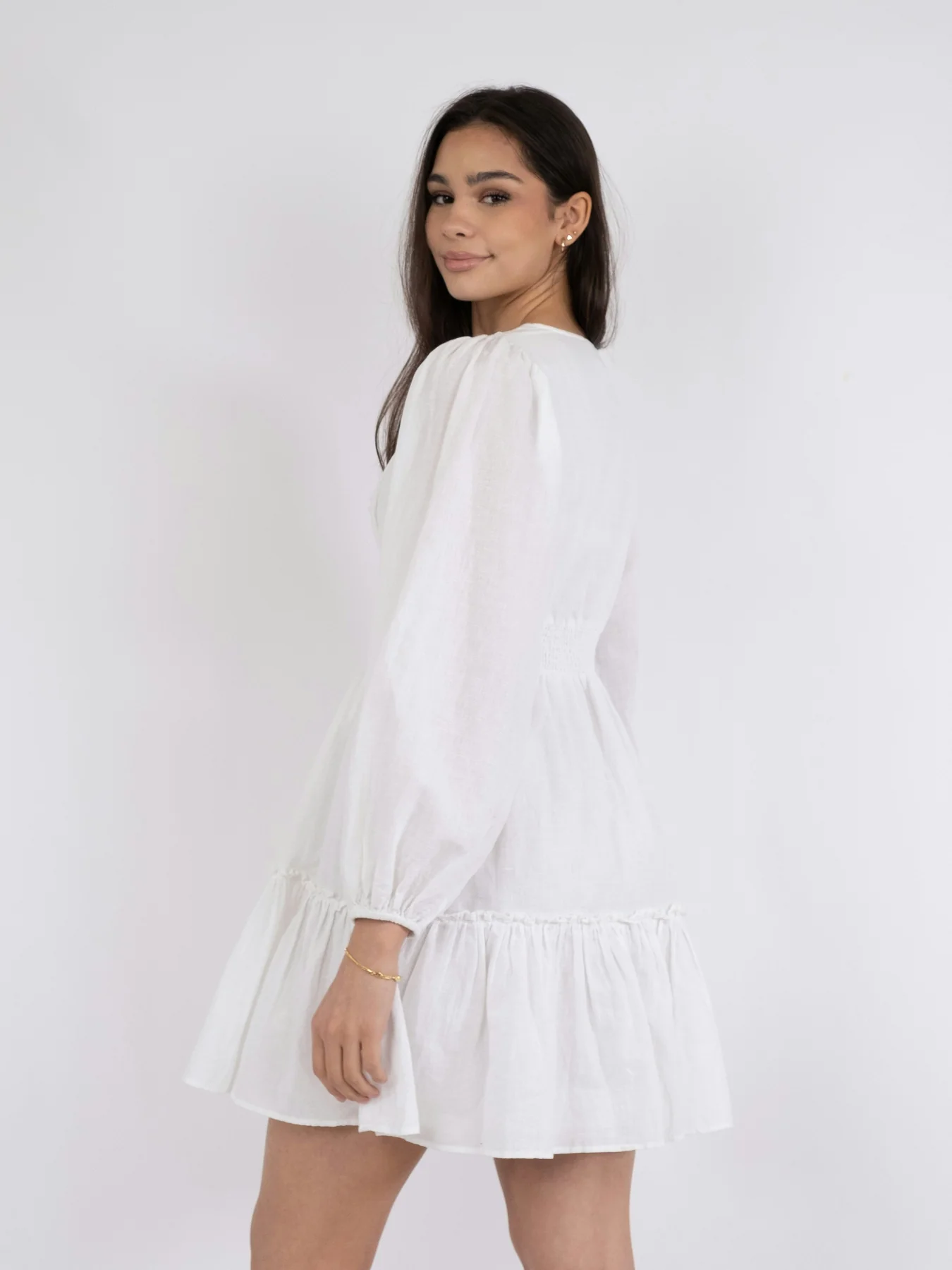 Neo Noir Rihana Linen Dress