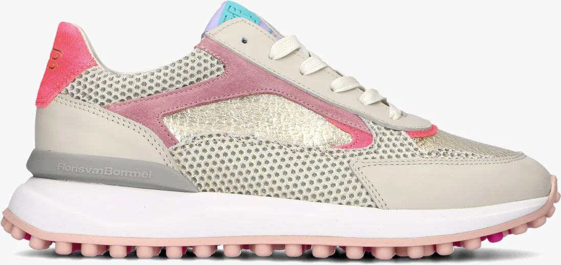 FLORIS VAN BOMMEL gouden floris van bommel lage sneakers sfw-10099 met