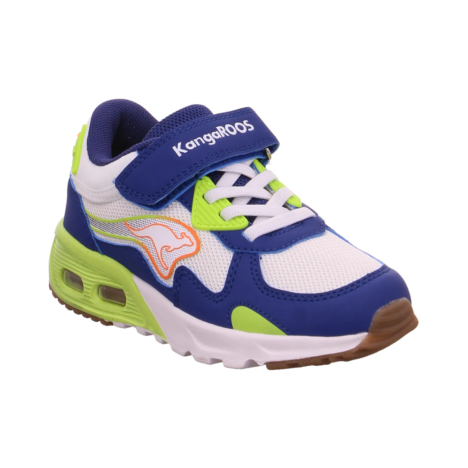 KANGAROOS Kinder Sportschuh Blau Lederimitat