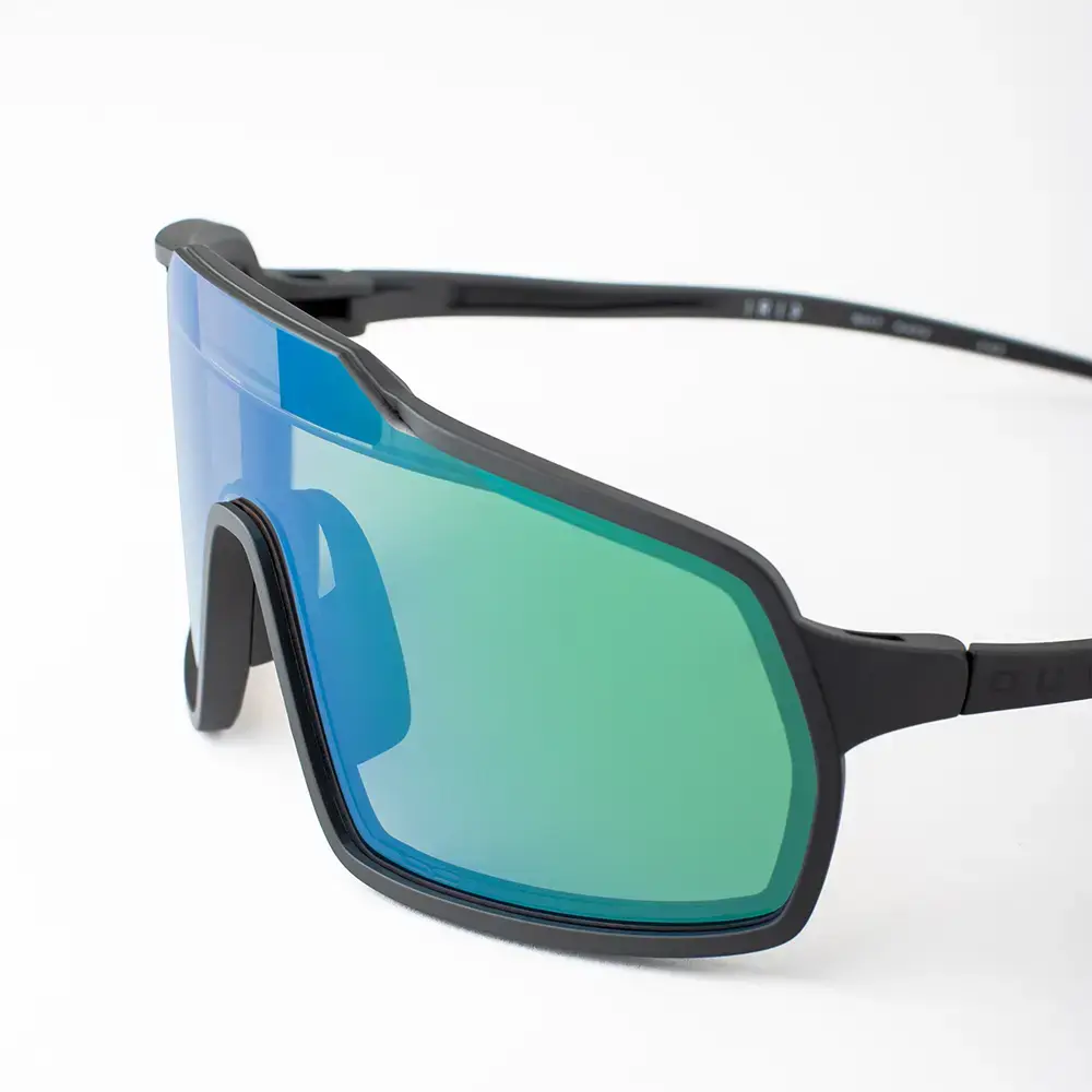 Out Of Bot 2 Fietsbril Zwart met IRID Groen Lens