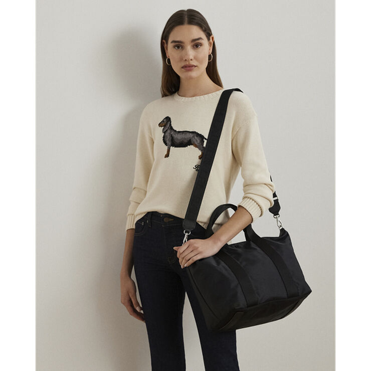 Lauren Ralph Lauren REFINED NYLON/WEB-STEVIE TP ZP-TTE- Black/black