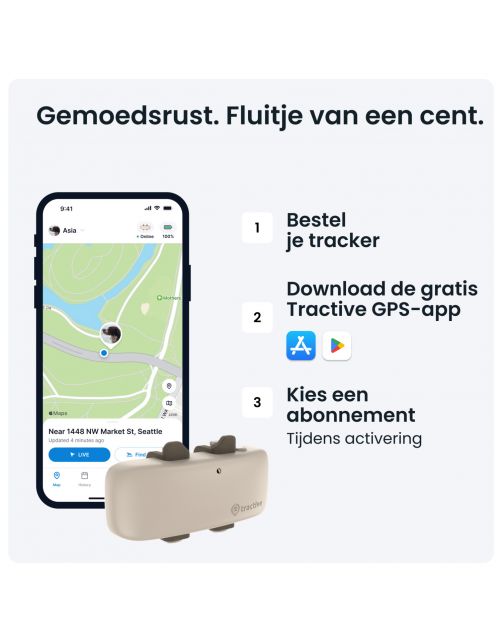 Tractive Gps Dog 4 Hondentracker En Activiteitenmonitor 17x71x28 mm - Hondenlocatievinder