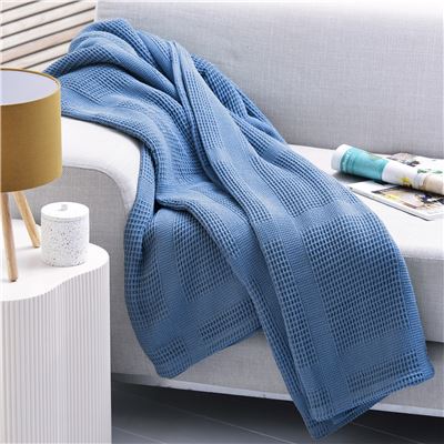 Couverture COTON NID-D'ABEILLES - Tempérée