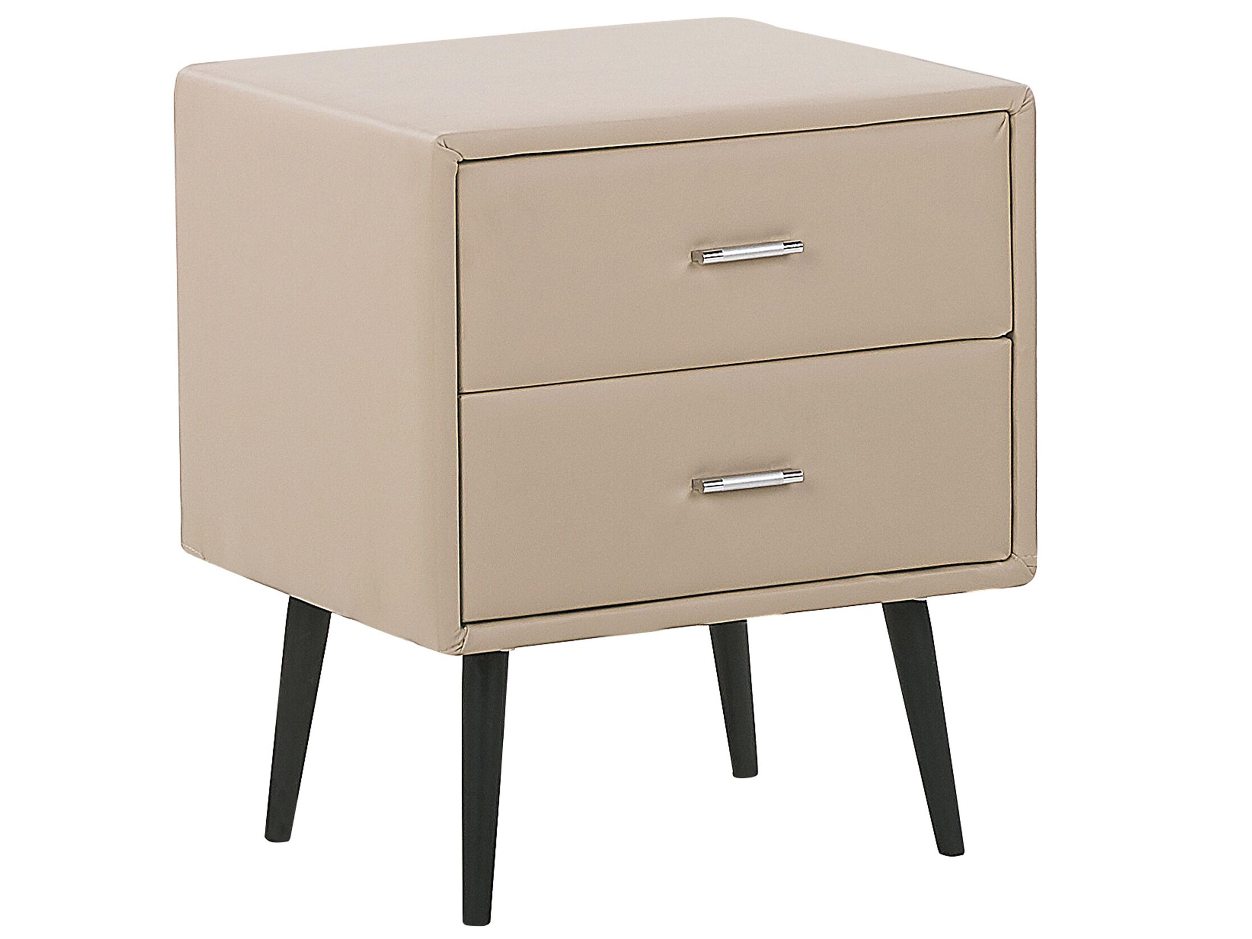 Slaapkamerset Kunstleer ESSONNE 160 x 200 cm Beige