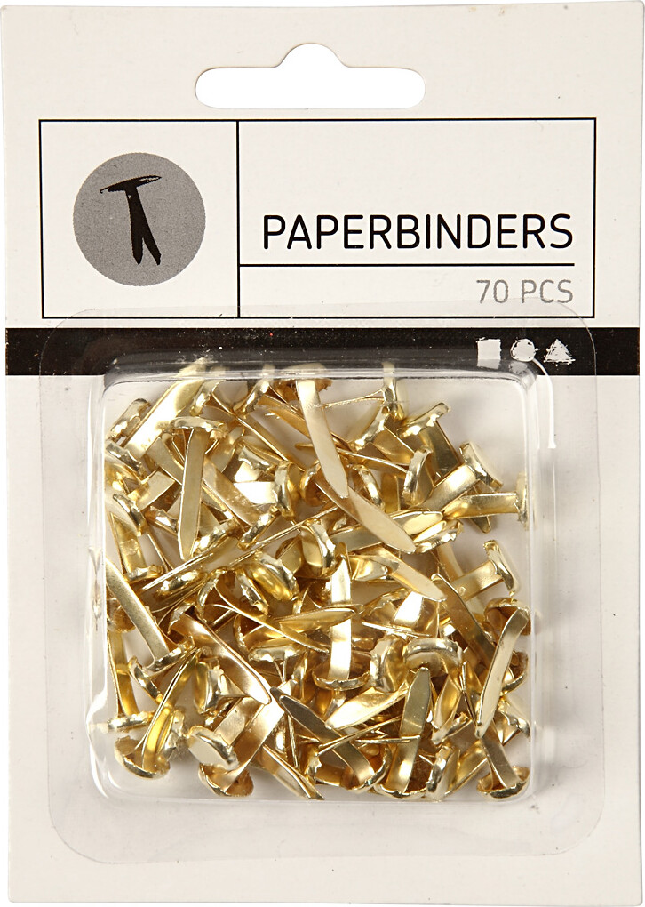 Clips - L 20 MM - Guld - 70 Stk