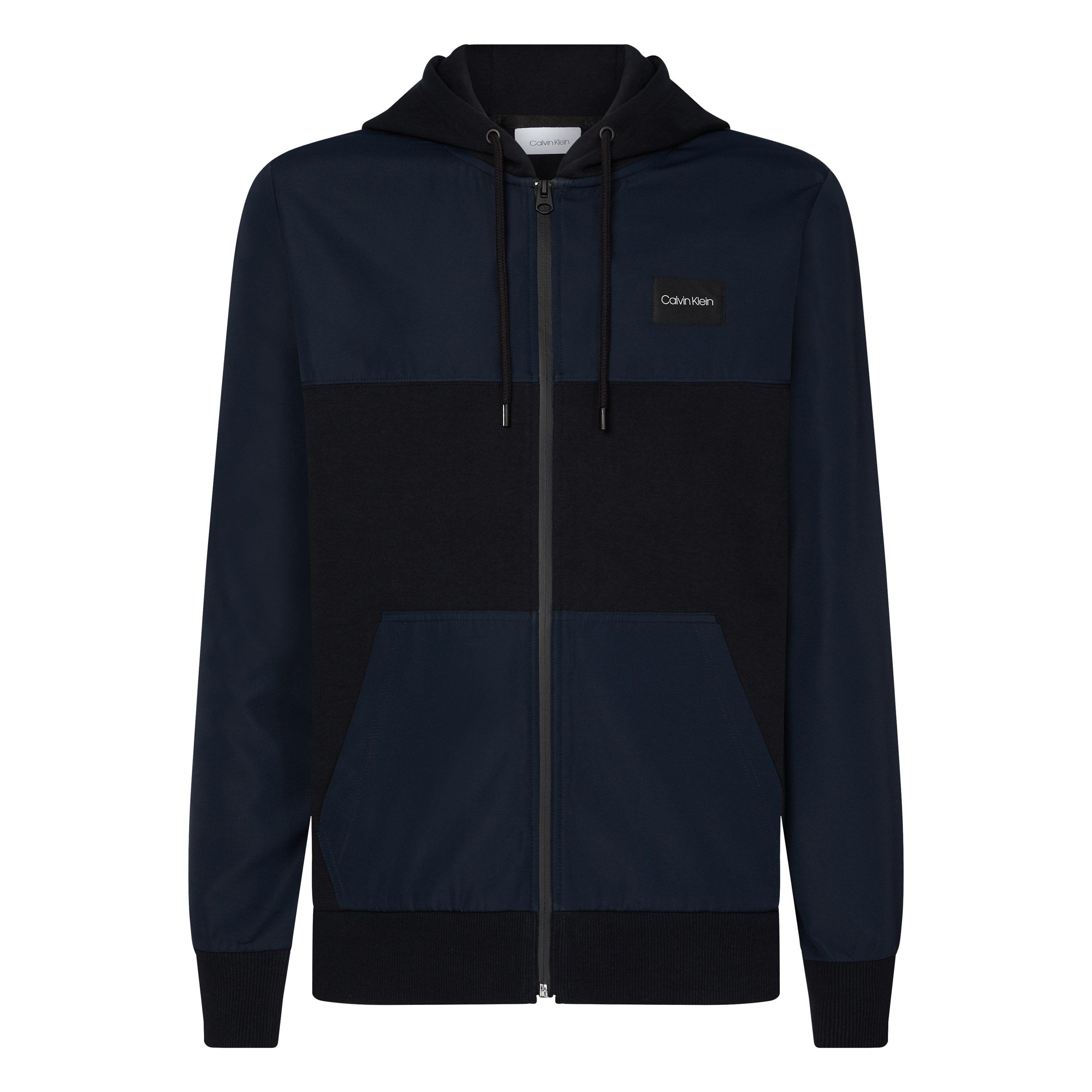 Calvin Klein Mixed Media Zip Through Hoody