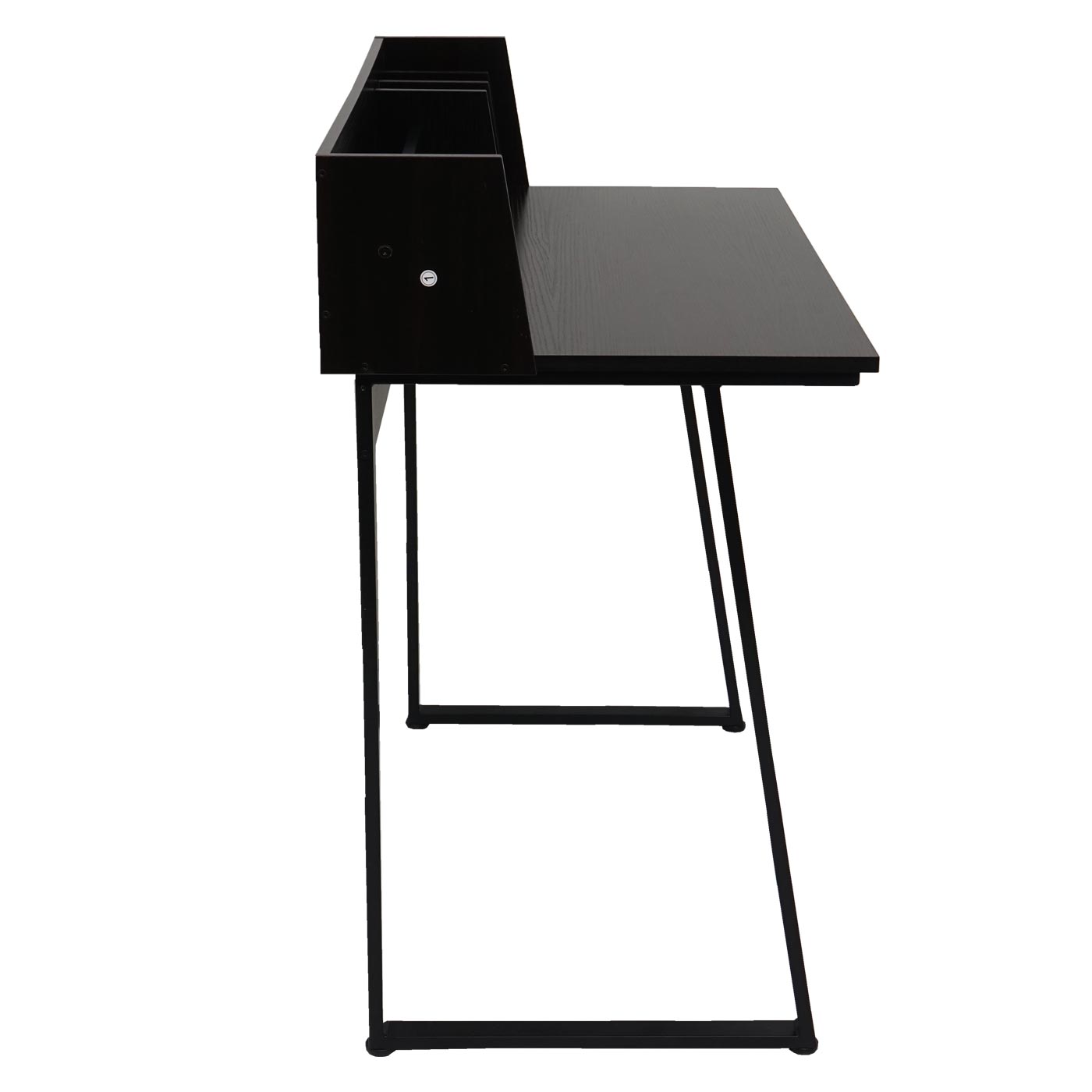 Konsolentisch MCW-K69, Telefontisch, 82x51cm 3D-Struktur, Metall MDF ~ schwarz