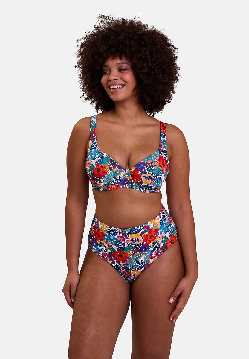SANS COMPLEXE<br>Calcinha de biquíni de cintura alta Curaçao