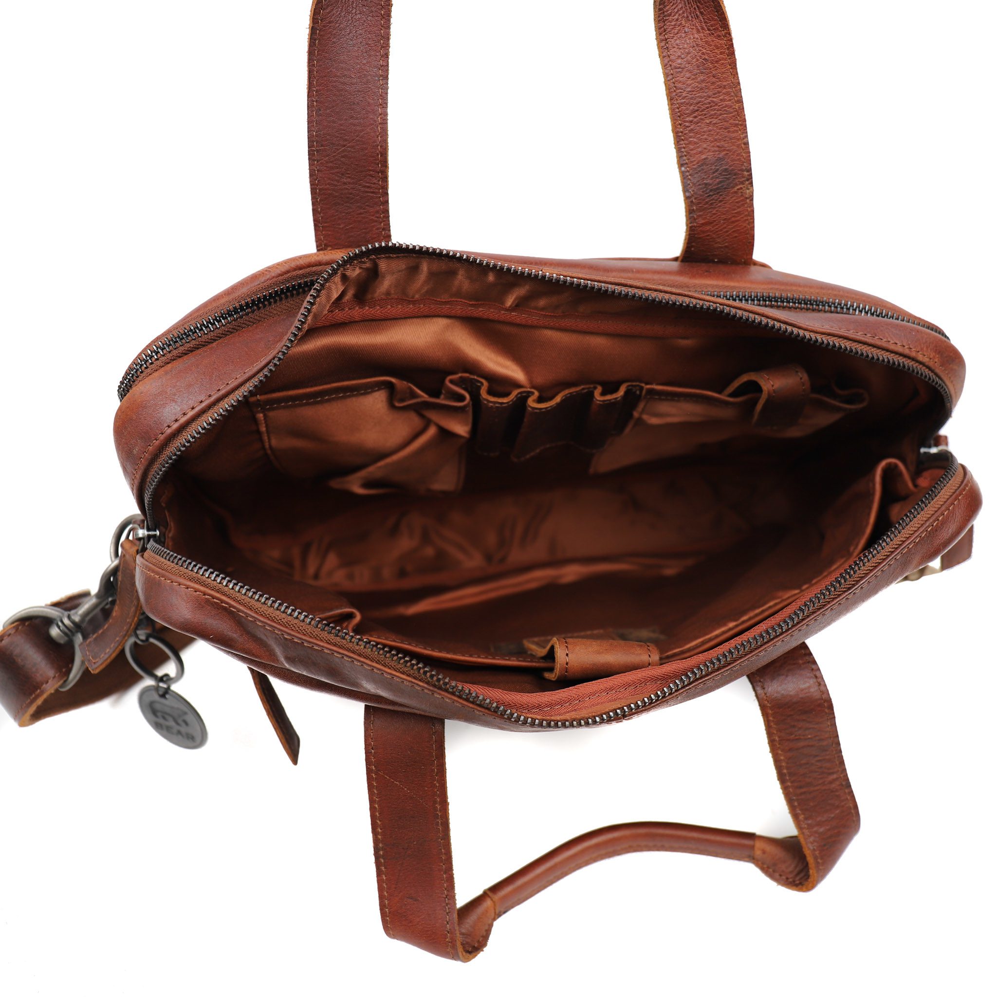 Bear Design By Maaike Laptoptas Elin Cognac BM2233