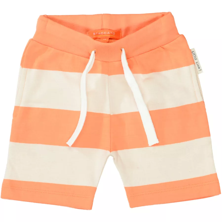 Staccato Sweatbermudas orange gestreift