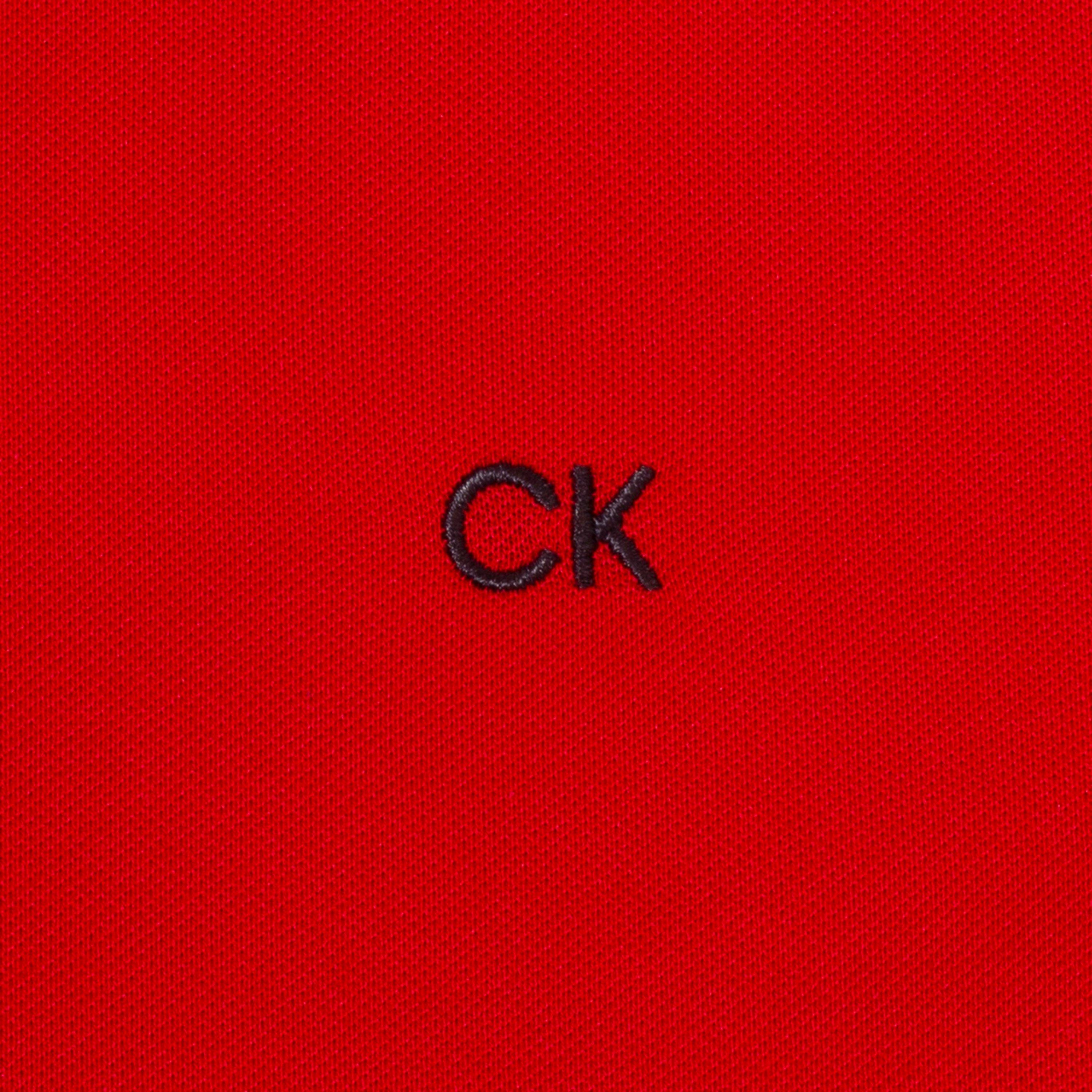 Calvin Klein Golf CKG Monogram Pique Polo Shirt Mens