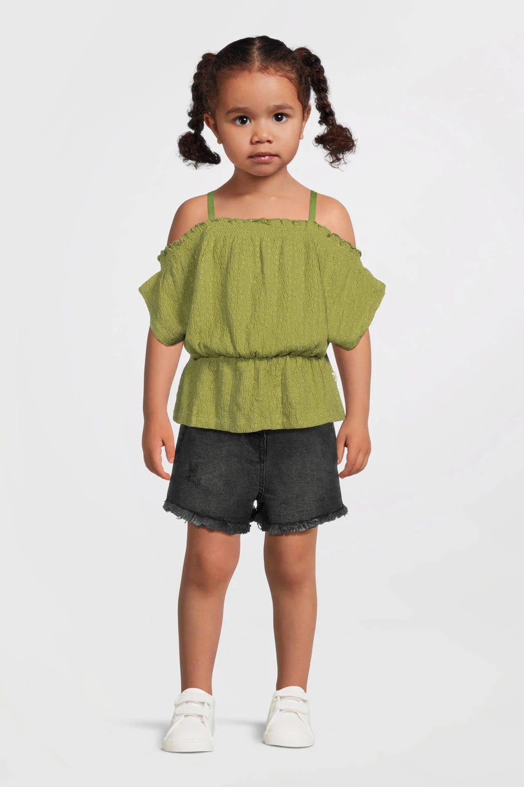Your Wishes regular denim short zwart
